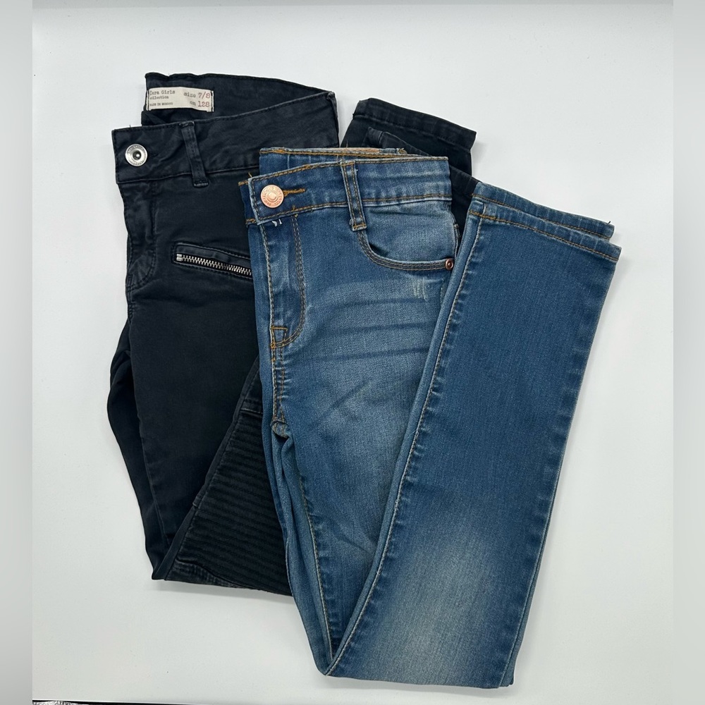 Set of 2 - Zara kids girl jeans - size 7-8 years (140cm)